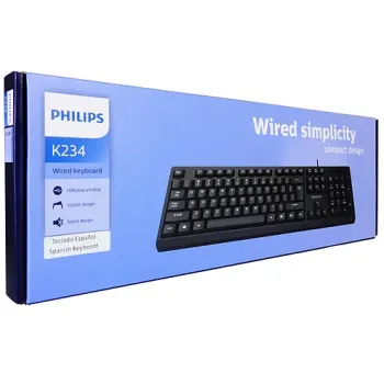 Teclado alámbrico USB PHILIPS K234