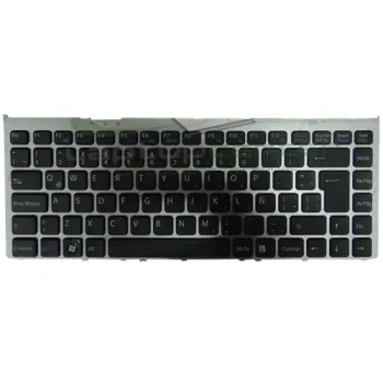 TECLADO SONY VGN FW ESPAÑOL NEGRO C/FRAME PLATA