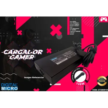 Cargador Alternativo Gamer DELL 19.5V-6.67A 4.5X3.0mm