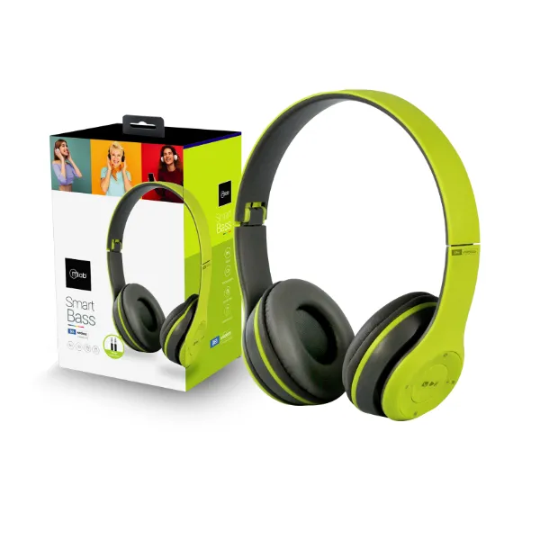 Aud fonos Smart Bass Aud fonos Bluetooth Verde