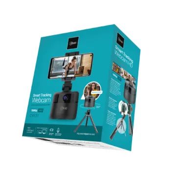 Webcam Smart Tracking 360° con trípode