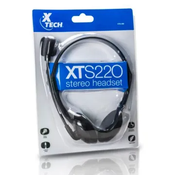 AUDIFONO CON MICROFONO ALAMBRICO USB XTS 220 NEGRO XTECH