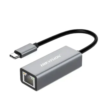 CABLE ADAPTADOR USB C A RJ45 GIGALAN 15CM/HS-HUB-C2R HIKVISION