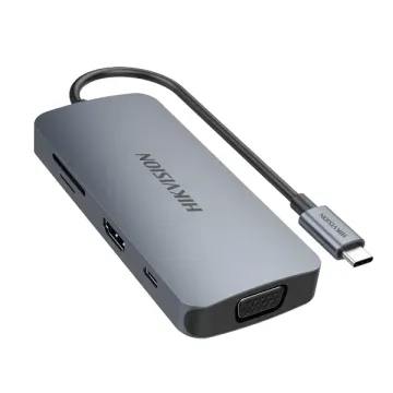 DOCKING PORTABLE USB C/HDMI/VGA/USB 3.0 USB C/HS-HUB-DS801 HIKSEMI