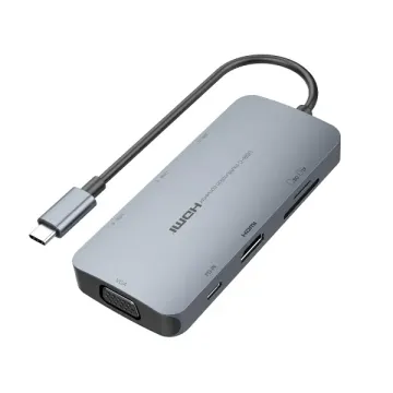 DOCKING PORTABLE USB C/HDMI/VGA/USB 3.0 USB C/HS-HUB-DS801 HIKSEMI