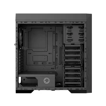 GABINETE GAMER TITAN SILENT/2 FAN BLACK 1 FAB TRASERO/SIN FUENTE GAMEMAX