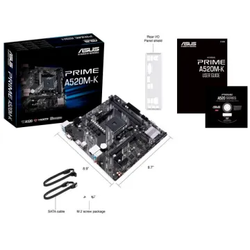 MB S/AM4 PRIME A520M-K MATX/HDMI/M.2/USB3.0/RED ASUS