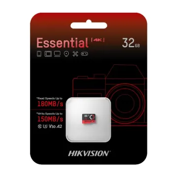 MEMORIA MICRO SD SDXC 32GB/C10/V30/A2/4K HS-TF-E3 32G/180MB/150MB HIKVISION