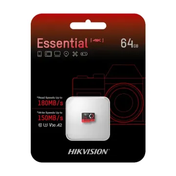 MEMORIA MICRO SD SDXC 64GB/C10/V30/A2/4K HS-TF-E3 64G/180MB/150MB HIKVISION