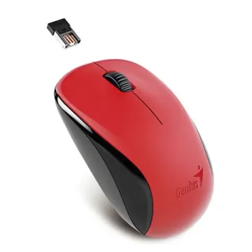 MOUSE INALAMBRICO NX-7000 NEGRO/ROJO GENIUS