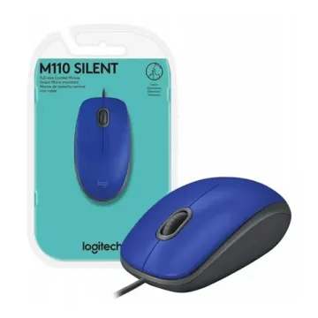 MOUSE USB OPTICO M110 SILENT/BLUE/910-006662 LOGITECH