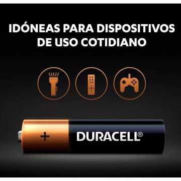 PILA ALCALINA AAA DURACELL BLISTER 16 UNIDADES