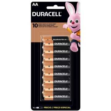 PILA ALCALINA AA DURACELL BLISTER 16 UNIDADES