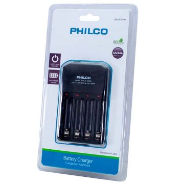 Cargador De Pilas AA/AAA Philco Para 4 Baterías