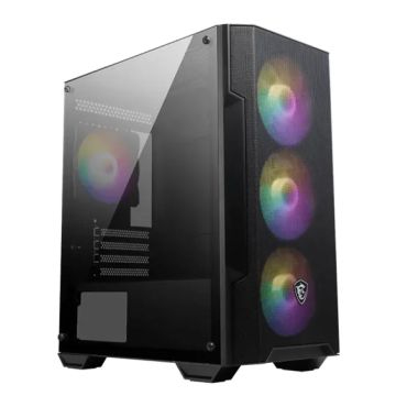 GABINETE GAMER MAG FORCE M100A/3FAN F 1 FAN TRASERO/SIN FUENTE MSI