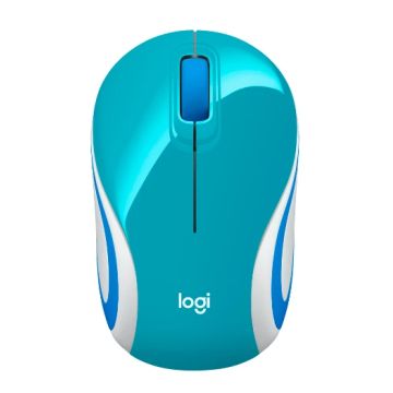 MOUSE INALAMBRICO M187 CELESTE/910-005363 LOGITECH