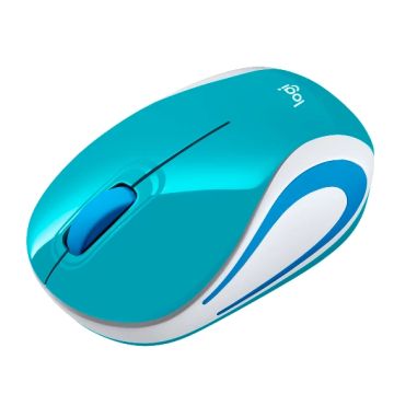 MOUSE INALAMBRICO M187 CELESTE/910-005363 LOGITECH