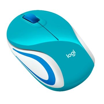 MOUSE INALAMBRICO M187 CELESTE/910-005363 LOGITECH