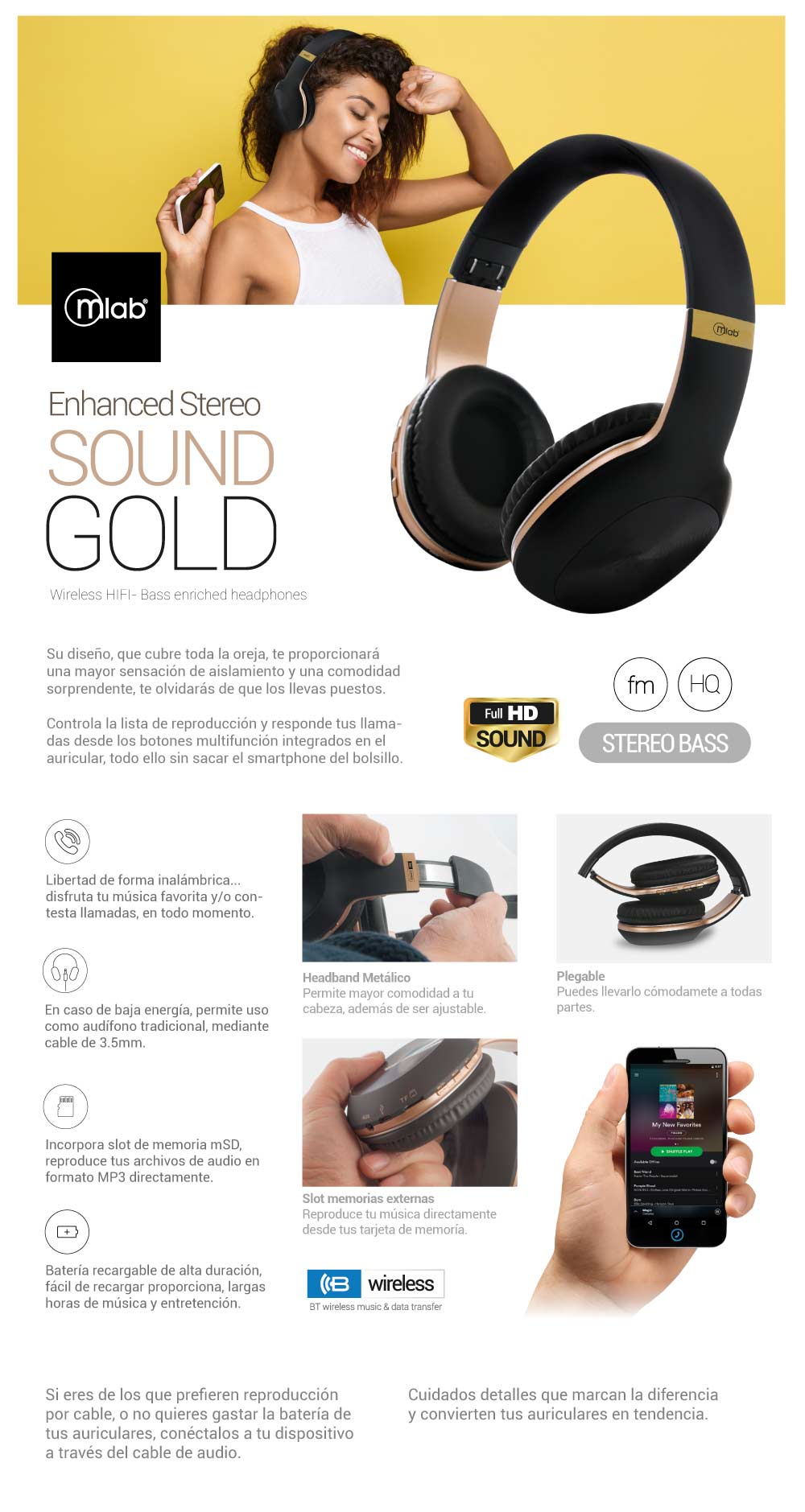 ficha técnica sound gold